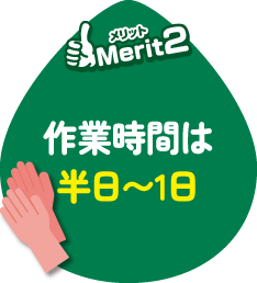 作業時間は半日~1日